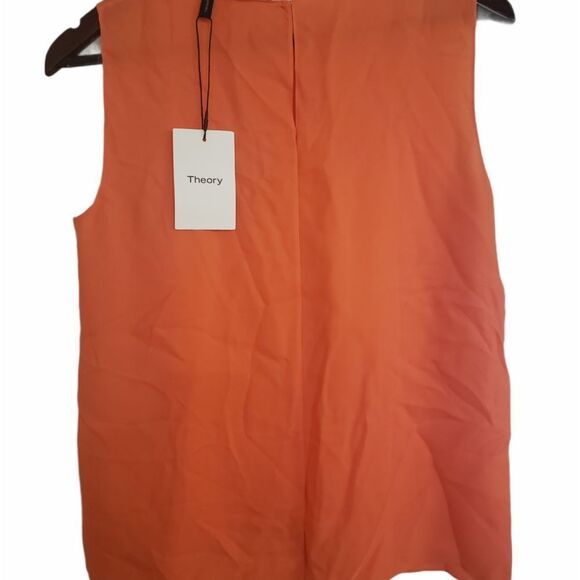 Theory Sleeveless Neon Pink Top Sz P - Picture 4 of 4
